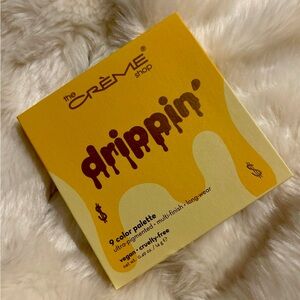 The Creme Shop Drippin Eyeshadow Palette 9 Pan Gold Shimmer & Warm Neutrals New
